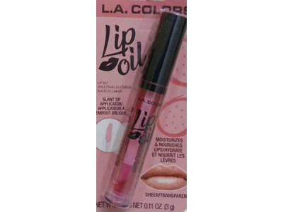 L.A. Colors Lip Oil, Dragonfruit, 0.11 oz/3 g