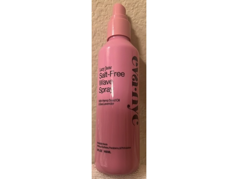 Eva-Nyc Lazy Jane Salt-Free Wave Spray, Hemp Seed Oil & Sea Lavender, 5 fl oz/148 mL