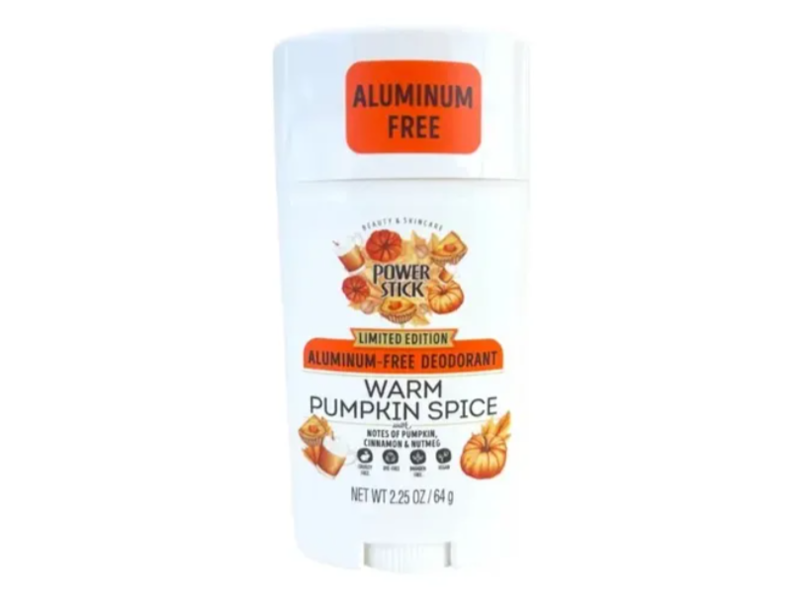 Power Stick Aluminum-Free Deodorant, Warm Pumpkin Spice, 2.25 oz/64 g