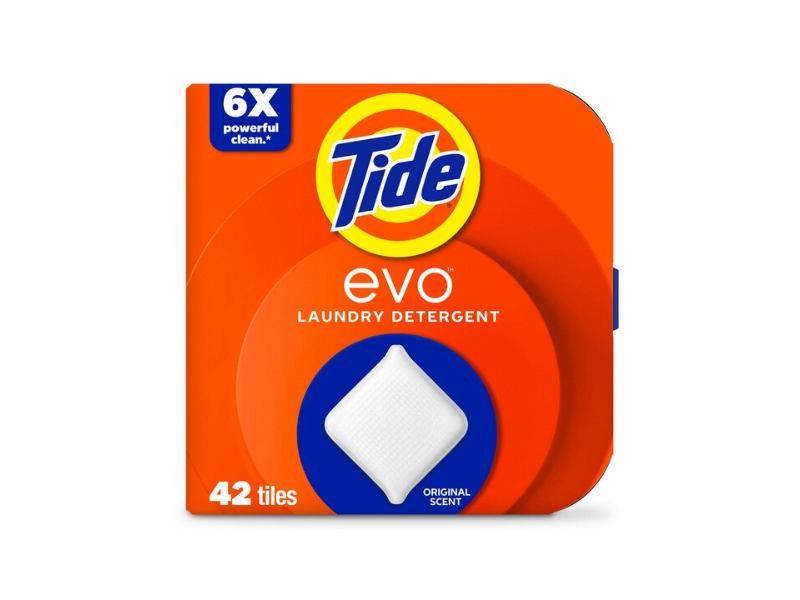 Tide Evo Laundry Detergent Tiles, Original Scent, 42 Count
