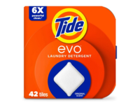 Tide Evo Laundry Detergent Tiles, Original Scent, 42 Count - thumbnail 1