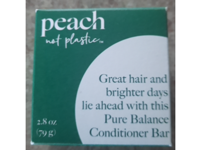 Peach not Plastic Pure Balance Conditioner Bar, 2.8 oz/79 g