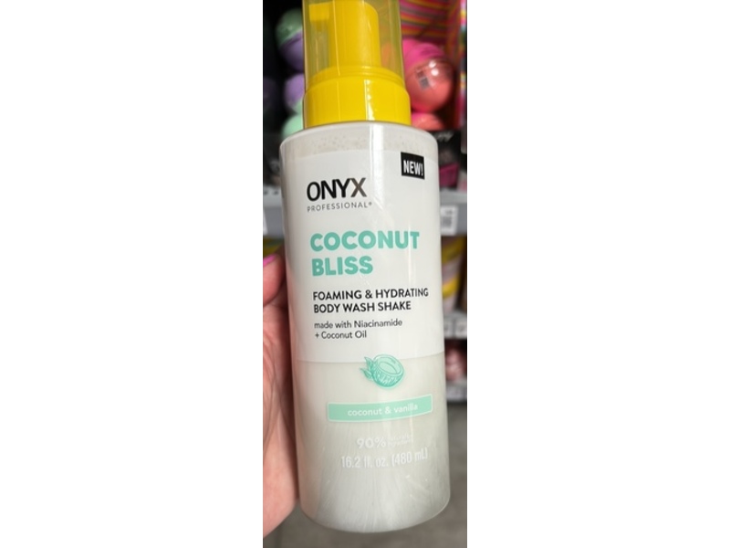 Onyx Professional Foaming & Hydrating Body Wash Shake, Coconut Bliss, 16.2 fl oz/480 mL