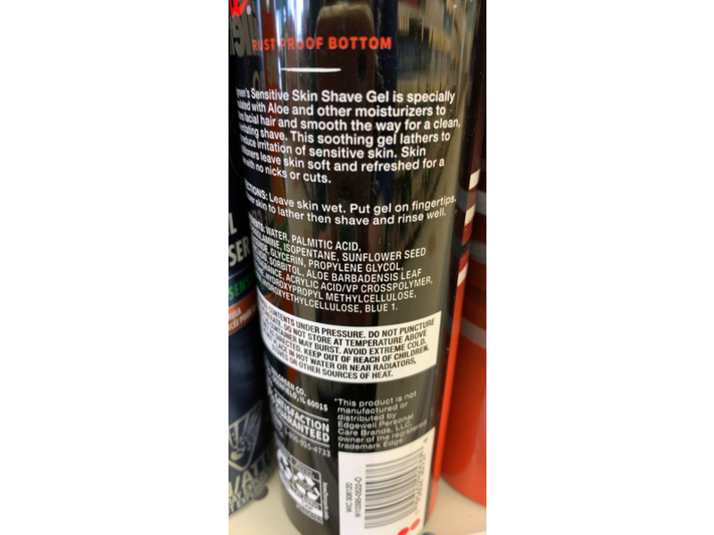 Walgreens Men's Sensitive Shave Gel, 7 oz/198.4 g