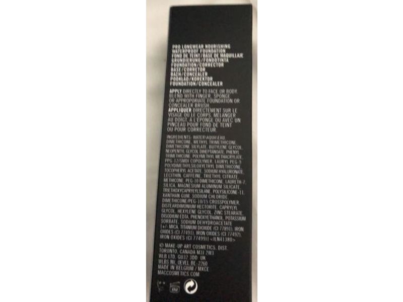 MAC Pro Longwear Nourishing Waterproof Foundation, NW 25, 0.84 fl oz/25 mL