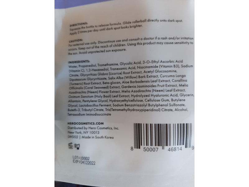 Hero Lightning Wand Dark Spot Brightening Serum, 0.16 fl oz/5 mL