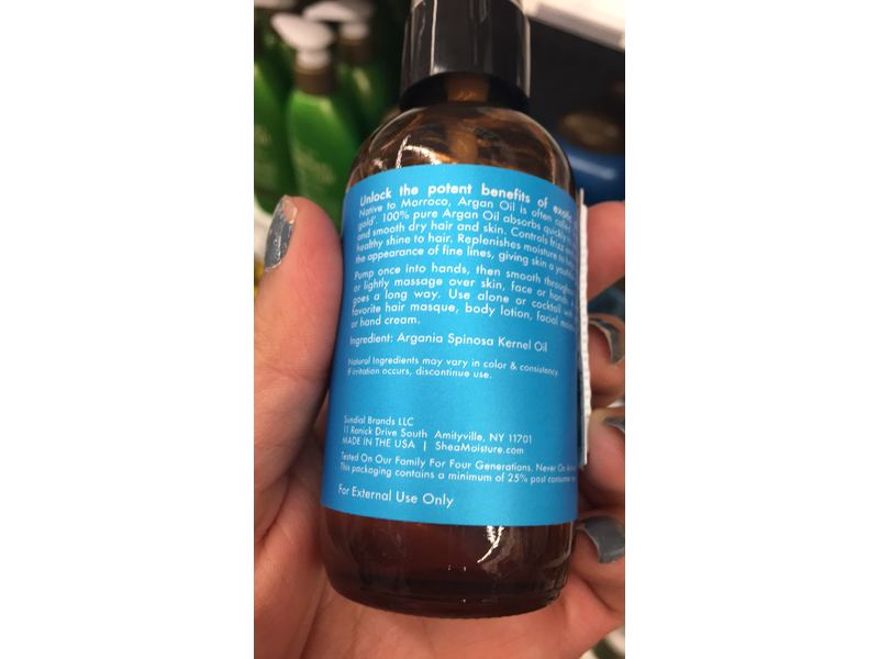 100 pure argan oil shea moisture