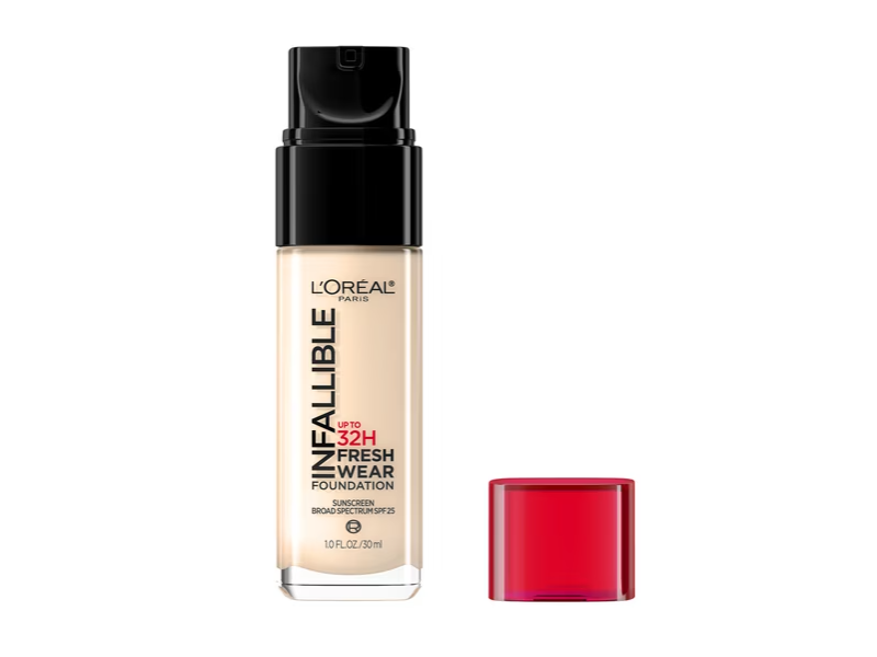L'Oréal Paris Infallible Fresh Wear Foundation, 405 Porcelain, SPF 25, 1 fl oz/30 mL