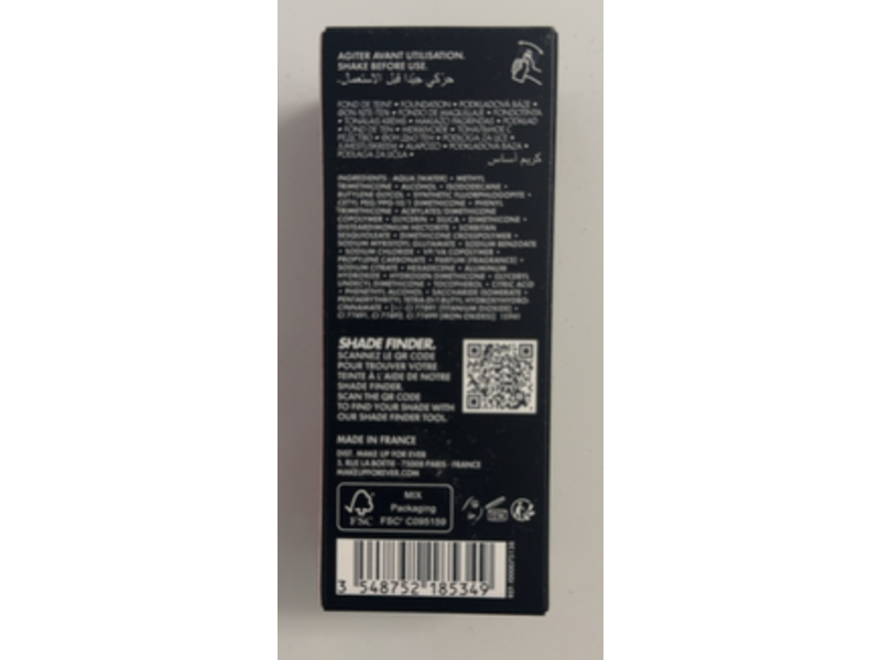 Make Up For Ever HD Skin Undetectable Stay-True Foundation, 2R38, 1.01 fl oz/30 mL