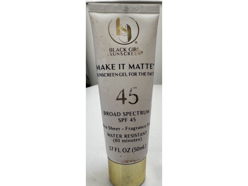 Black Girl Sunscreen Make It Matte Gel Sunscreen, SPF 45, 1.7 fl oz/50 mL