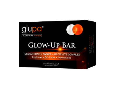 Glupa Glow-Up Bar, Glutathione + Papaya + Glowhite Complex, 135 g