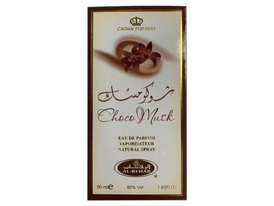 Crown Perfumes Eau De Parfum Natural Spray, Choco Musk, 1.65 fl oz/50 mL