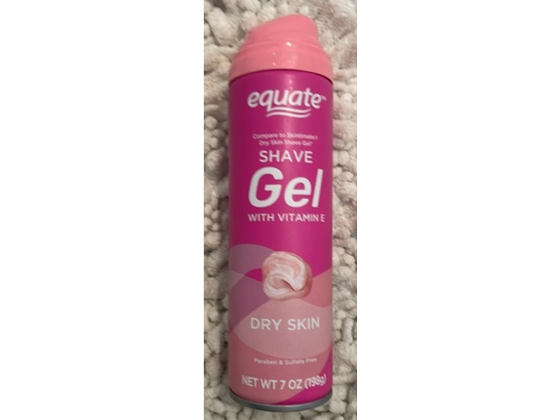 Equate Shave Gel, Vitamin E, 7 fl oz/198 g