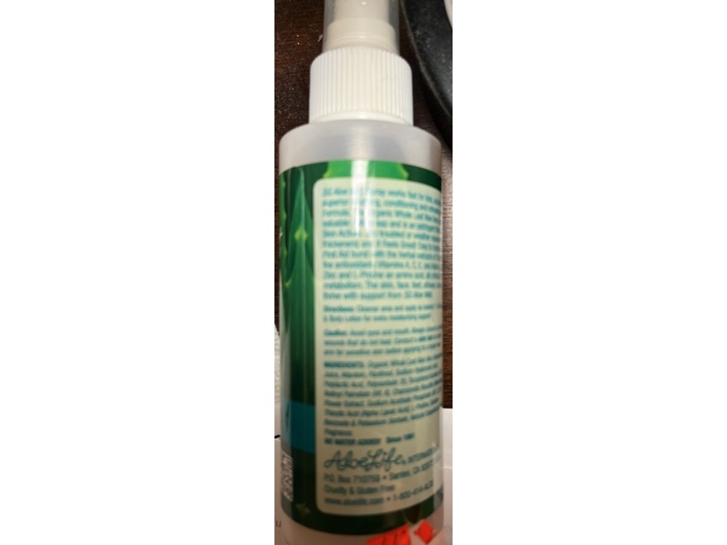 Aloe Life SG Aloe Mist Gel, Aloe Vera, 4 fl oz/120 mL
