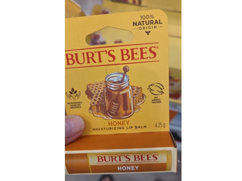 Burt's Bees Moisturizing Lip Balm, Honey, 0.15 oz/4.25 g
