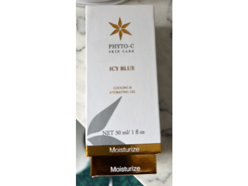 Phyto C Skin Care Cooling & Hydrating Gel, Icy Blue, 1 fl oz/30 mL