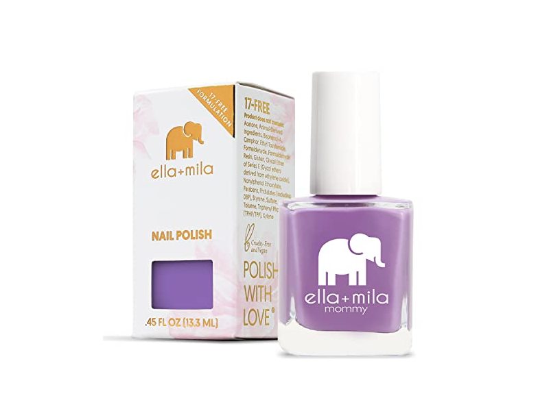 Ella + Mila Mommy Nail Polish, Lavender Fields, 0.45 fl oz/13.3 mL