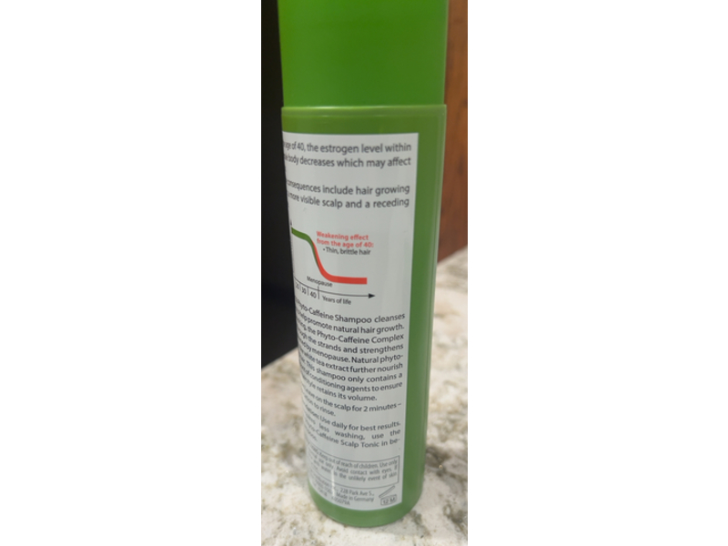 Dr Wolff Plantur 39 Shampoo, Phyto Caffeine, 8.45 fl oz/250 mL