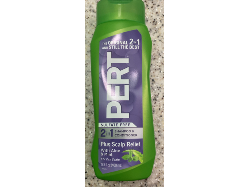Pert 2 In 1 Shampoo & Conditioner, Aloe + Mint, 13.5 fl oz/400 mL