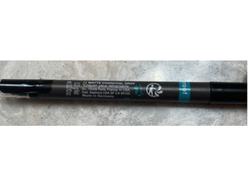 Sephora Waterproof Retractable Eyeliner, 11 Matte Charcoal Gray, 0.010 oz/0.3 g