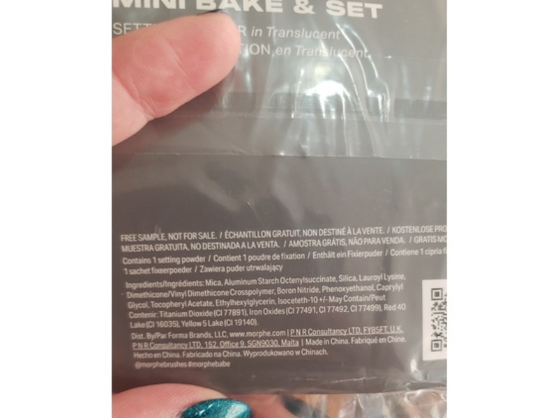 Morphe Mini Bake & Set Setting Powder, Translucent, 0.09 oz/2.6 g