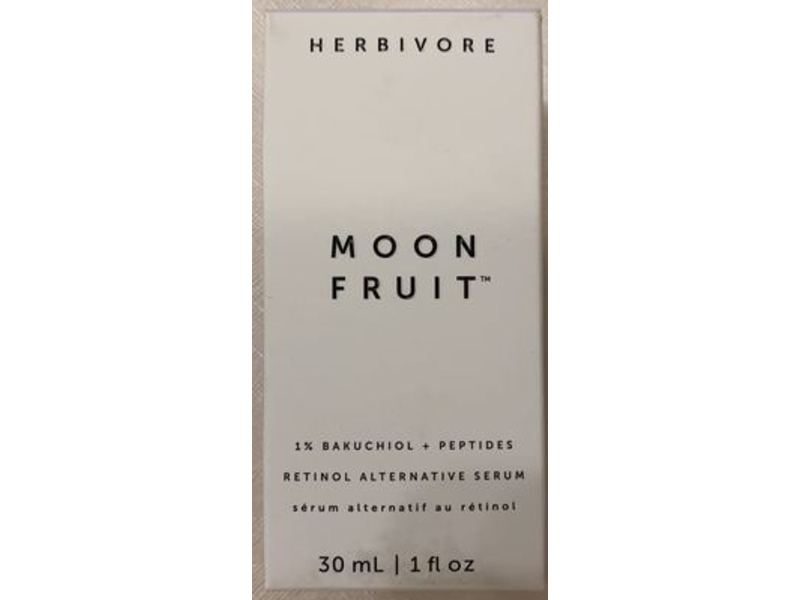 Herbivore Moon Fruit Retinol Alternative Serum, 1% Bakuchiol + Peptides, 1 fl oz/30 mL