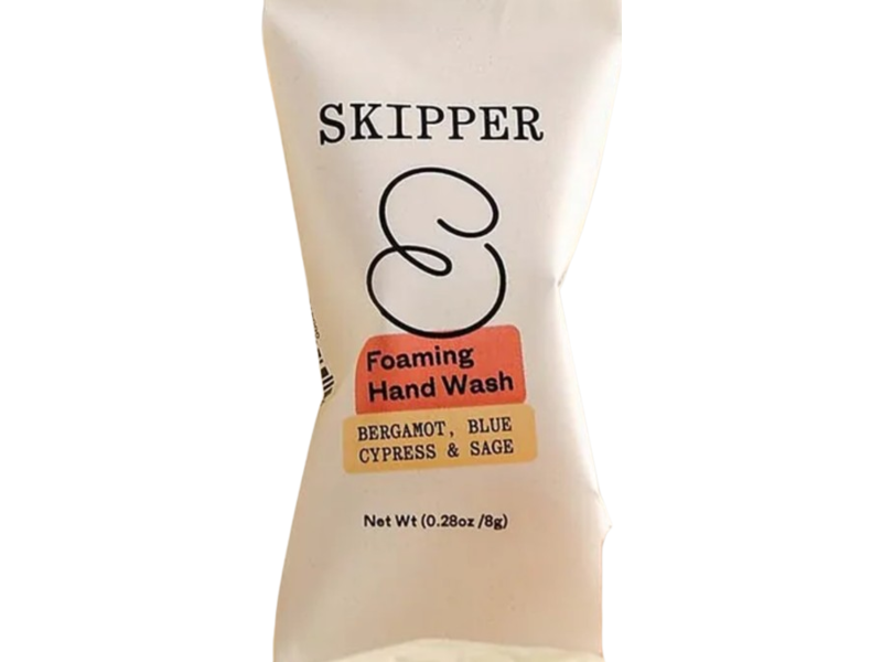 Skipper Foaming Hand Wash, Bergamot, Blue Cypress & Sage, 0.28 oz/8 g