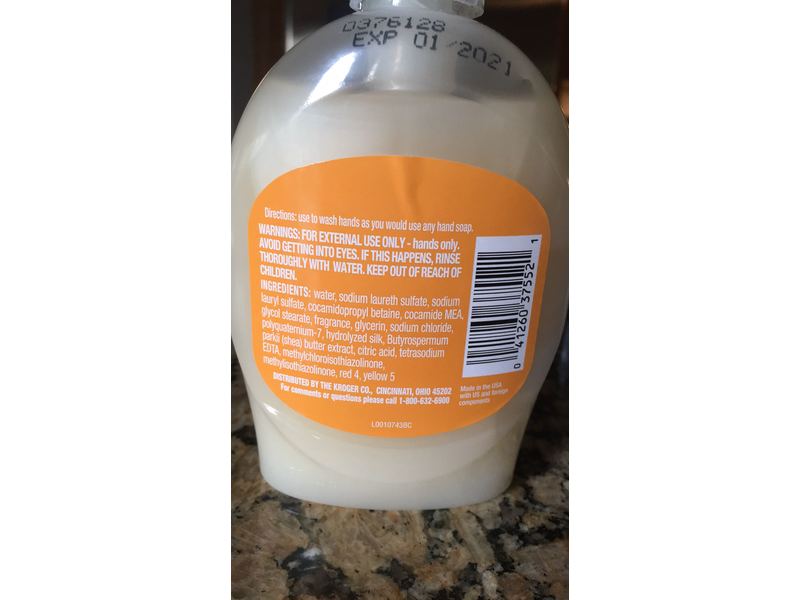 Kroger Hand Soap, Honey Citrus & Shea Butter, 7.5 fl oz/221 mL