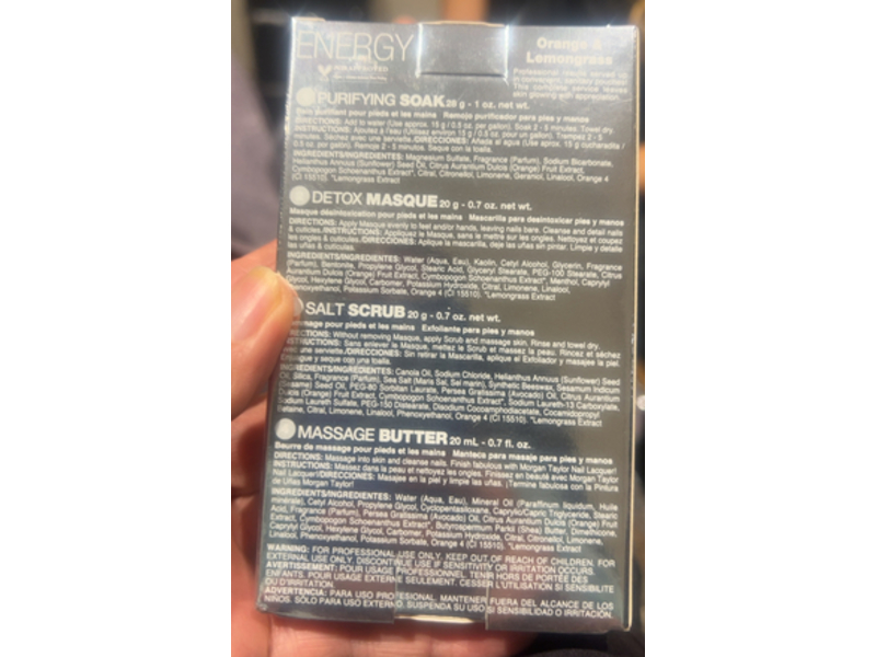 Morgan Taylor BareLuxury Complete Pedicure & Manicure Hand and Foot Scrub, Orange & Lemongrass