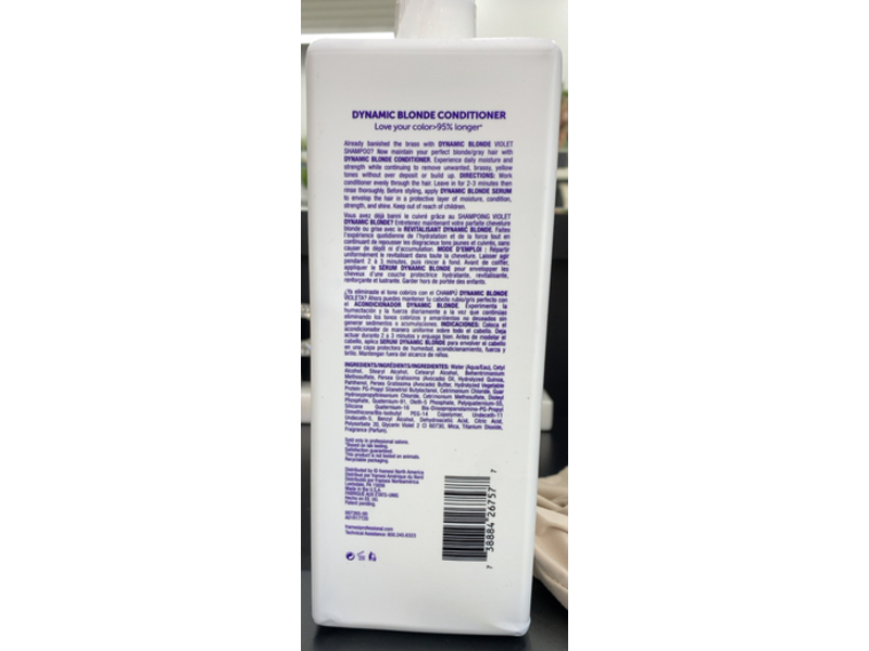 Framesi Color Lover Dynamic Blonde Conditioner, 33.8 fl oz/1000 mL