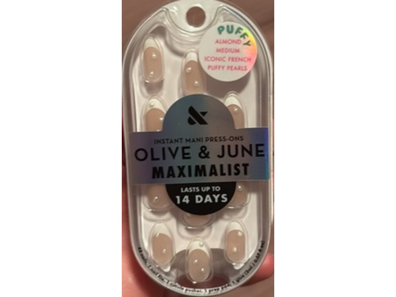 Olive & June Press-On Fake Nails, Puffy, 42 Count