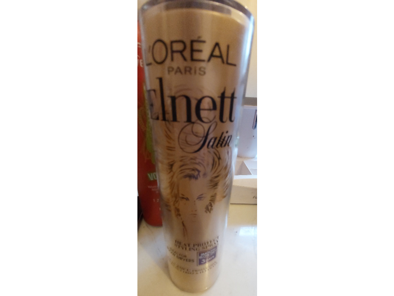 L'Oreal Elnett Satin Heat Protect Styling Spray, 170 mL