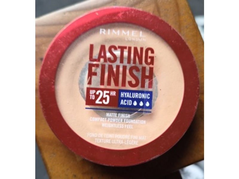 Rimmel London Lasting Finish Matte Finish Compact Powder Foundation, Pearl SPF 20, 7 g