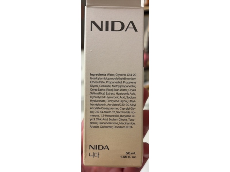 Nida White Rice Whitehead Exfoliating Serum, 1.69 fl oz/50 mL