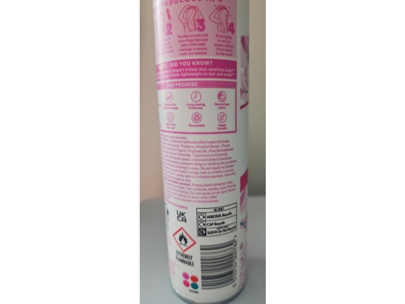 Batiste Gentle Dry Shampoo, 200 mL