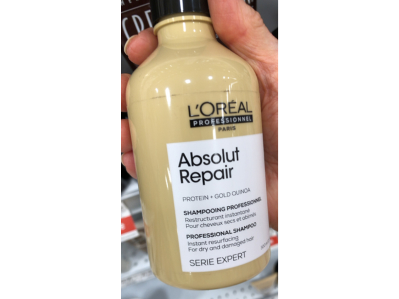 L'Oreal Professionnel Absolut Repair Shampoo, Protein + Gold, 10.1 fl oz/300mL
