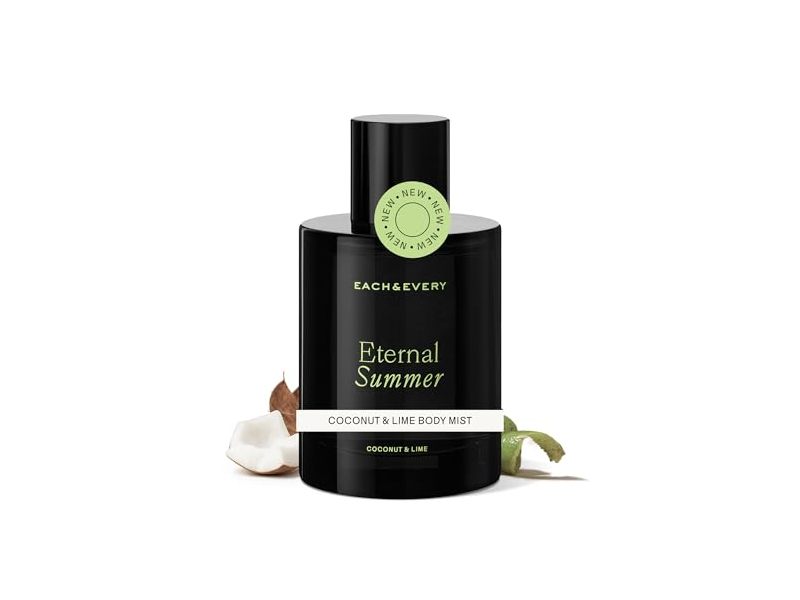 Each & Every Eternal Summer Natural Fragrance Body Mist, Coconut & Lime, 3.4 fl oz/100 mL