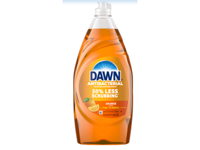 Dawn Antibacterial Dishwashing Liquid, Orange, 30.8 fl oz/910 mL
