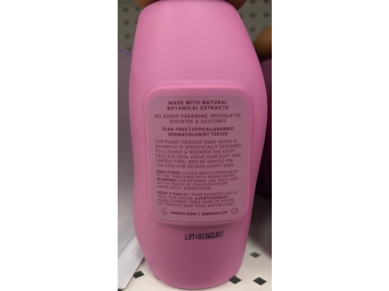 Nemah Nourishing Baby Wash & Shampoo, 9.8 fl oz/290 mL