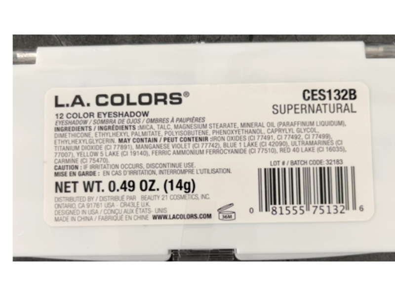 L.A. Colors Eyeshadow, CES132B Supernaturals, 0.49 fl oz/14 g
