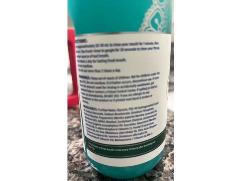 GuruNanda Breath Harmonizer Oral Rinse, Wild Mint, 16 fl oz/473 mL