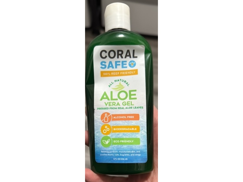 Coral Safe Aloe Vera Gel, 8 fl oz/236 mL