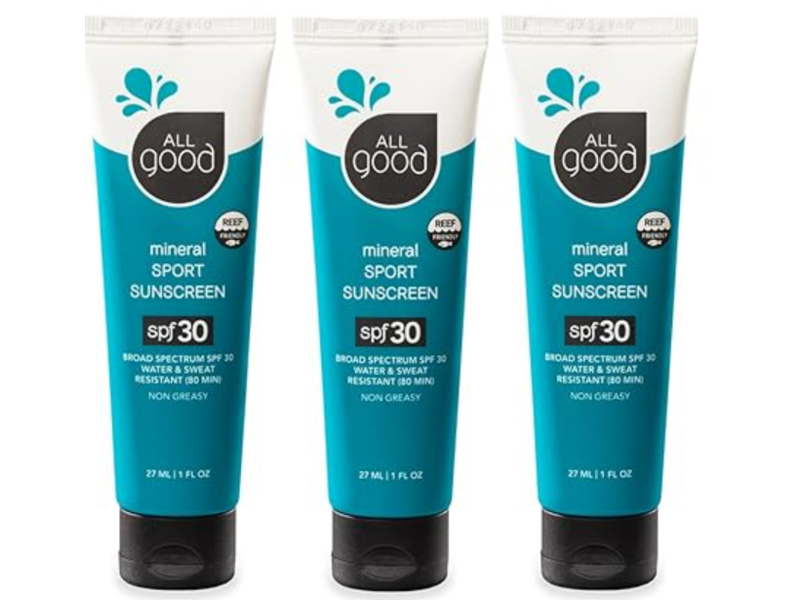 All Good Sport Sunscreen, SPF 30, 1 fl oz/27 mL, Pack Of 3