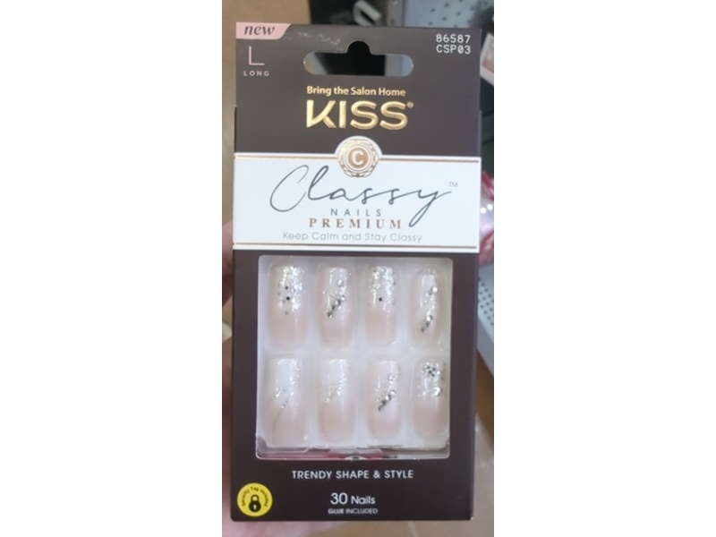 Kiss Classy Nails Premium, CSP03, Count 30