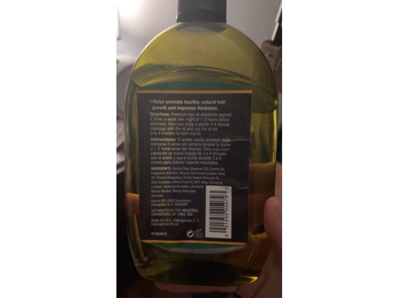 Difeel Premium Jamaican Black Castor Hair Oil, 12 fl oz/355 mL