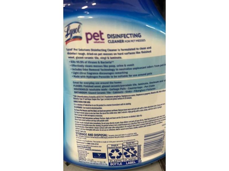 Lysol Pet Solutions Disinfecting Cleaner, Citrus Blossom, 32 fl oz/946 mL