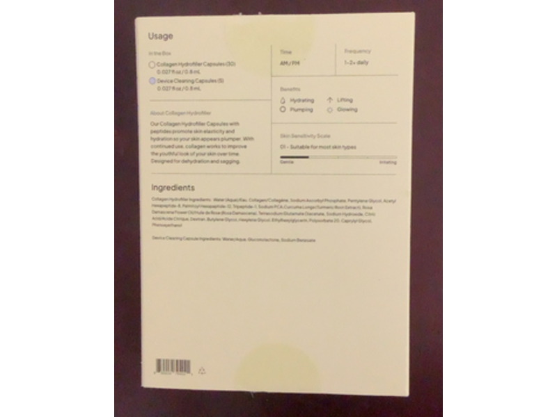 Droplette Collagen Hydro Filler Refill Capsules, 30 count