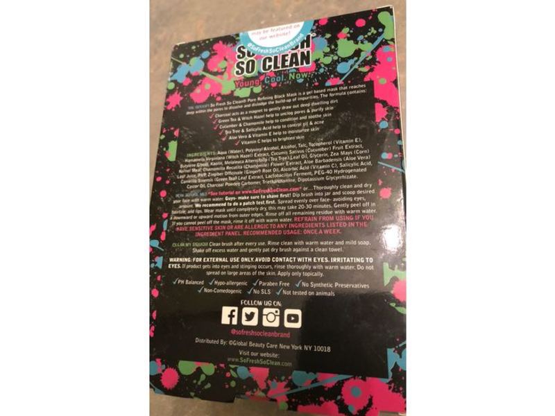So Fresh So Clean Powerful Peel-Off Black Mask, 5 oz/150 ml