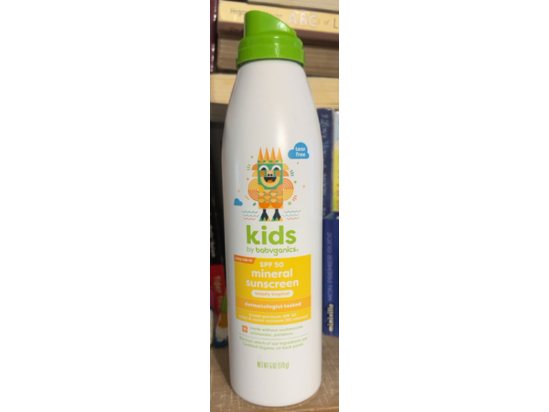 Babyganics Kids Mineral Sunscreen, SPF 50, 6 oz/170 g, Pack Of 2