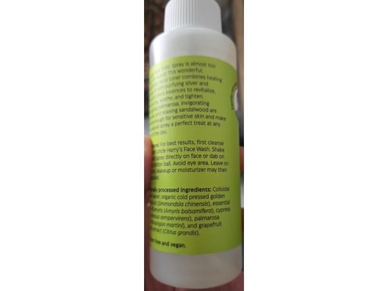 Uncle Harry's Natural Products Face Tonic, Jojoba, 4 fl oz/118 mL